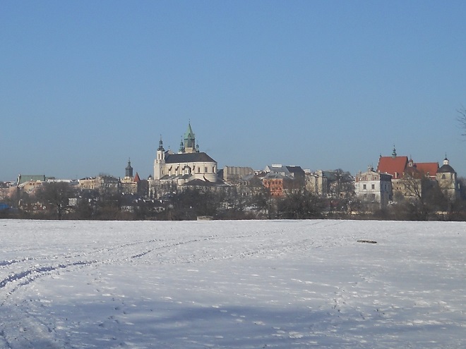 Lublin widok z bulwaru nad Bystrzycą